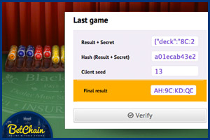 Provably Fair Casino Results