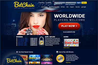 Betchain bitcoin casino website