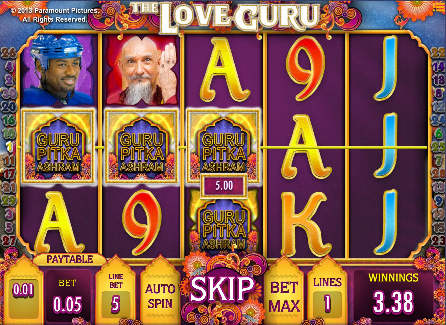 the love guru slot